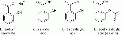 structures of some other salicylates