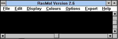 RasMol, loaded, blank screen