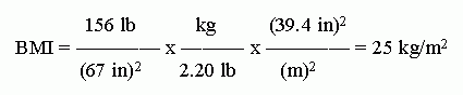 Quiz, Ch 3, #3, BMI conversion set-up