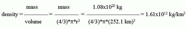 Quiz, Ch 3, #4b, density calculation set-up