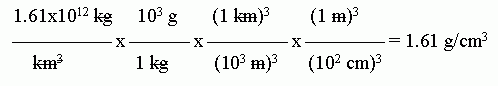 Quiz, Ch 3, #4b, density unit conversion set-up