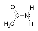 An amide; usual representation.