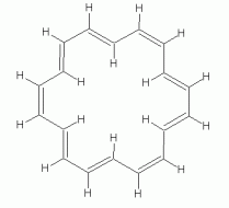 18-annulene, showing the hydrogens
