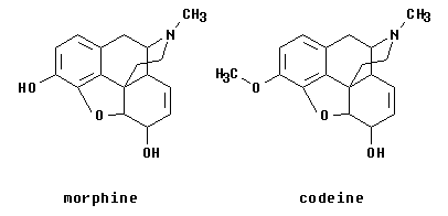 Morphine, codeine