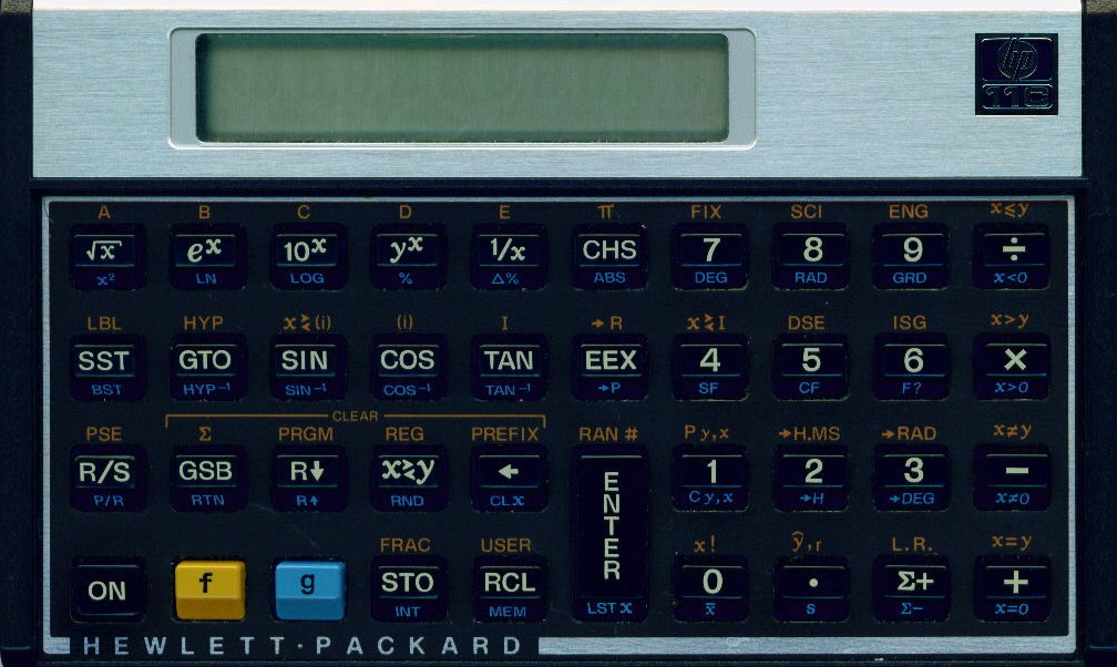 hewlett packard hp 32sii rpn scientific calculator