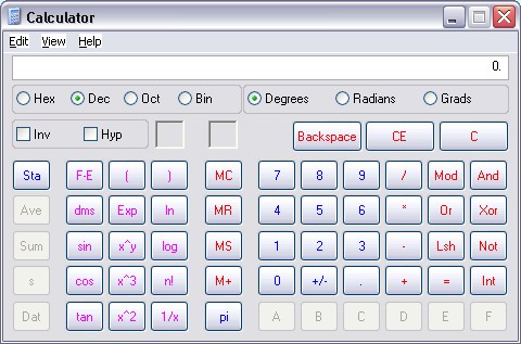 download standard calculator for windows 10