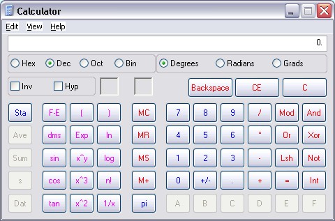 windows 10 rpn scientific calculator english